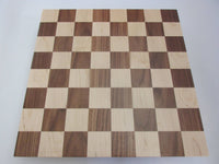 Handcrafted 16 Inch Chess Board - Solid Maple and Walnut - Birthday Gift for Chess Player - Handmade for Christmas and Holidays - Board Game - Free Domestic Shipping