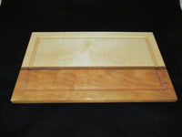Hardwood cutting board with juice groove. maple and cherry chopping block with walnut accent. Great one of a kind wedding gift!