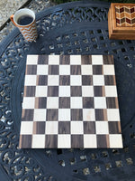 Handcrafted 16 inch chess board, Solid maple and walnut, birthday gift for chess player, Handcrafted for Christmas and holidays board game