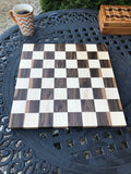 Handcrafted 16 inch chess board, Solid maple and walnut, birthday gift for chess player, Handcrafted for Christmas and holidays board game