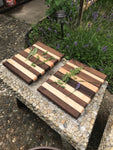 Wood Cutting Boards - Pair Of Hardwood Chopping Blocks - Food Preparation - Small Gift - Free Shipping -Proudly Made In The USA!