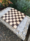 Small 12 Inch Wood Chess Board - Maple And Walnut - Handmade Board Game For Birthdays, Holidays - Gift For Your Chess Player - Free shipping