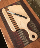Hardwood Cutting Board - Maple, Walnut and Cherry Chopping Block - Great One Of A Kind Gift - Wood Serving Board - Proudly Made in the USA