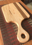 Hardwood Cutting Board - Maple, Walnut and Cherry Chopping Block - Great One Of A Kind Gift - Wood Serving Board - Proudly Made in the USA