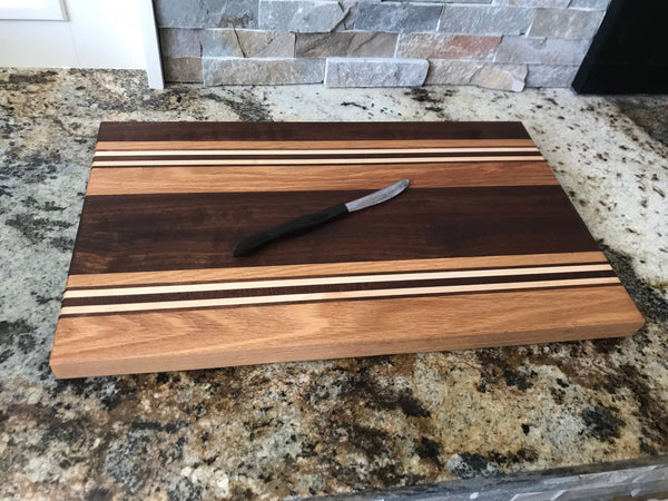 Hardwood Cutting Board - Maple, Oak, Sapele Chopping Block - One Of A – A.  P. Woodcraft