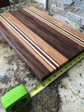 Hardwood Cutting Board - Maple, Oak, Sapele Chopping Block - One Of A Kind Gift - Wood Serving Board - Kitchen - Proudly Made in the USA