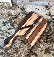 Hardwood Cutting Board - Maple, Cherry Walnut Chopping Block - One Of A Kind Gift - Wood Serving Board - Kitchen - Proudly Made in the USA