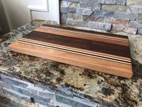 Hardwood Cutting Board - Maple, Oak, Sapele Chopping Block - One Of A Kind Gift - Wood Serving Board - Kitchen - Proudly Made in the USA