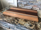 Hardwood Cutting Board - Maple, Oak, Sapele Chopping Block - One Of A Kind Gift - Wood Serving Board - Kitchen - Proudly Made in the USA