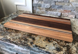 Hardwood Cutting Board - Maple, Oak, Sapele Chopping Block - One Of A Kind Gift - Wood Serving Board - Kitchen - Proudly Made in the USA